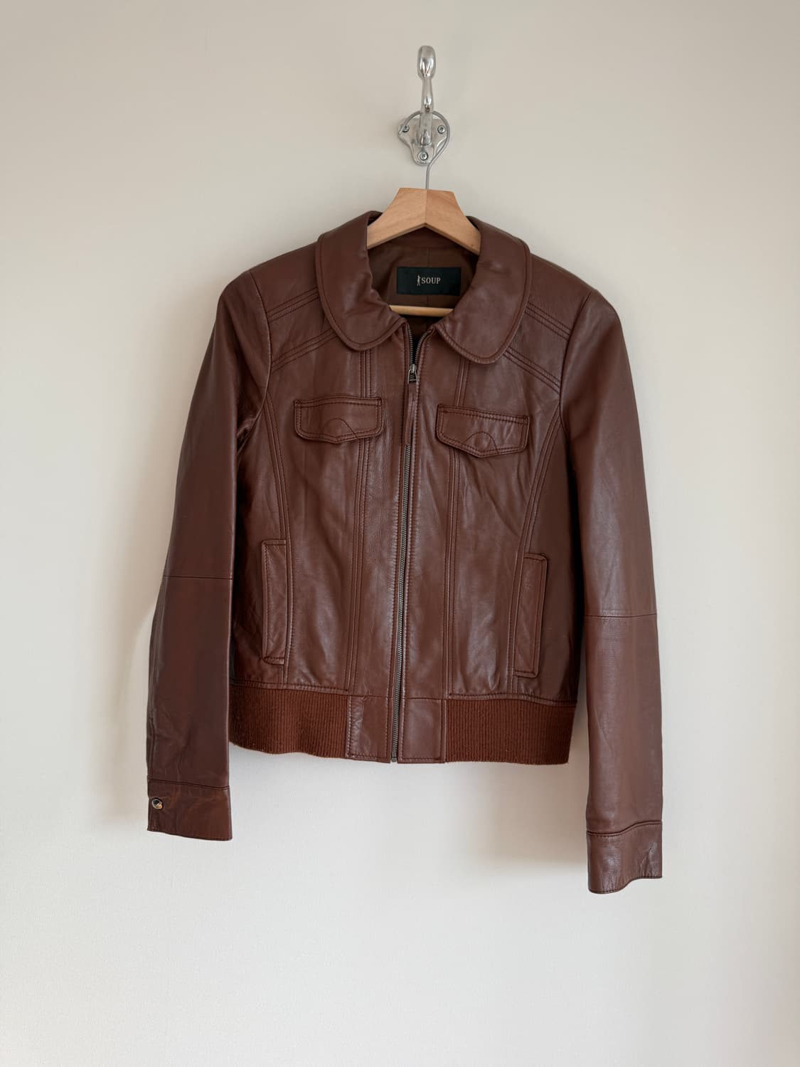 Pre owned A-2 모티브 램스킨 레더자켓 상품이미지1