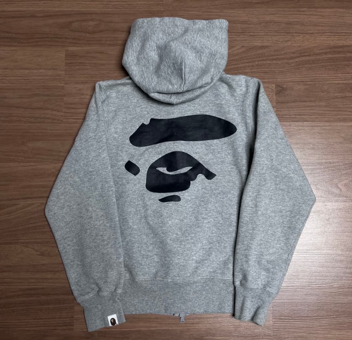 베이프 후드집업 회색 상품이미지1