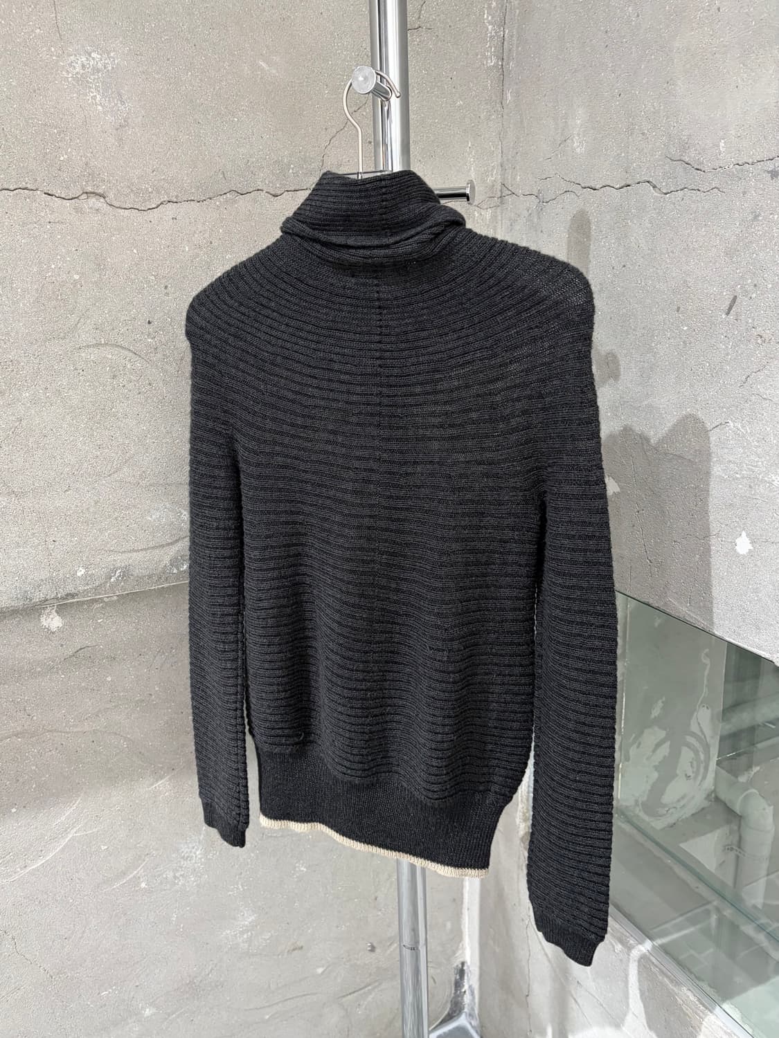 Y’s Structurd Rib Turtleneck Knit 상품이미지3