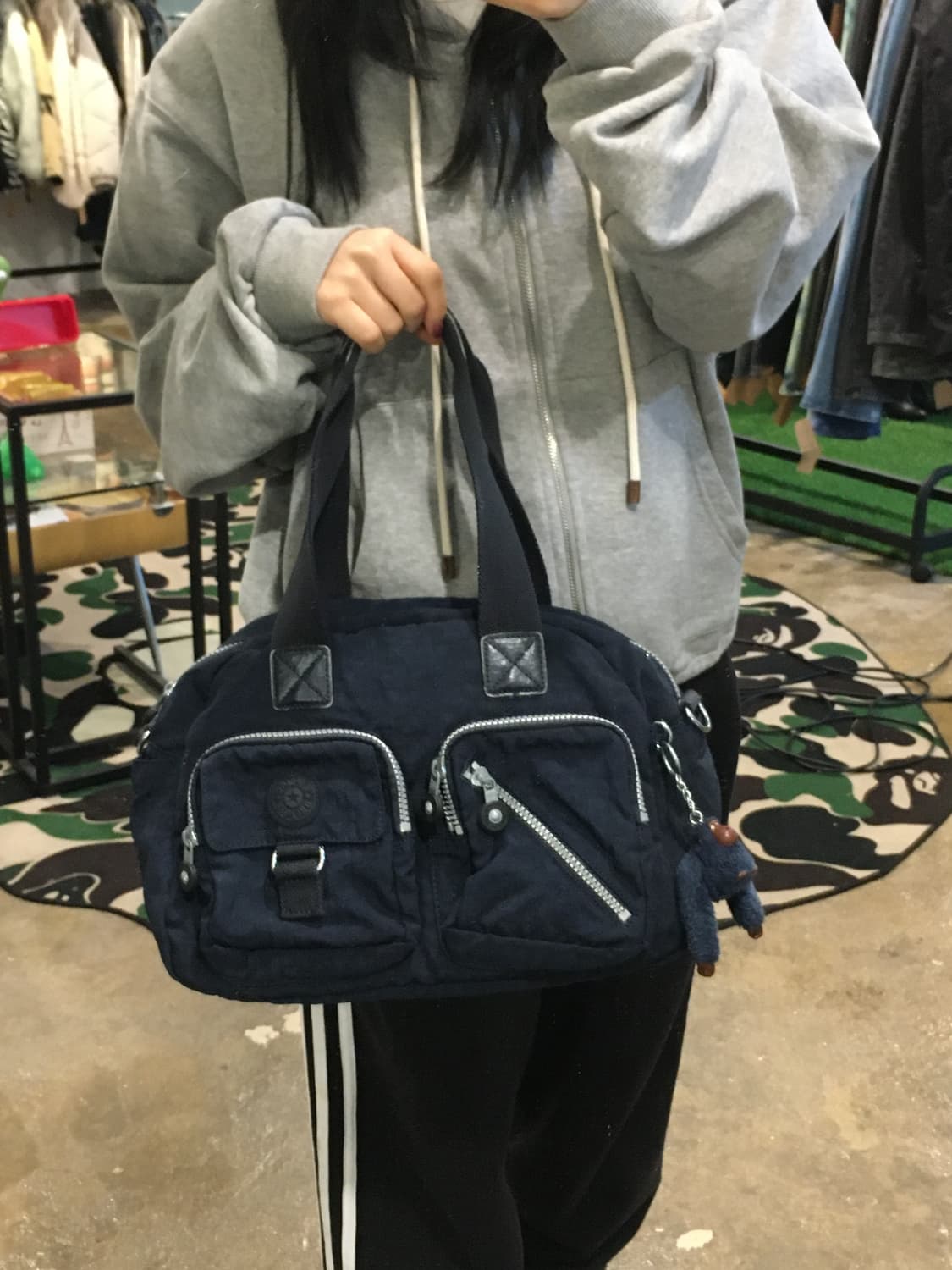 키플링 숄더백 네이비 상품이미지5