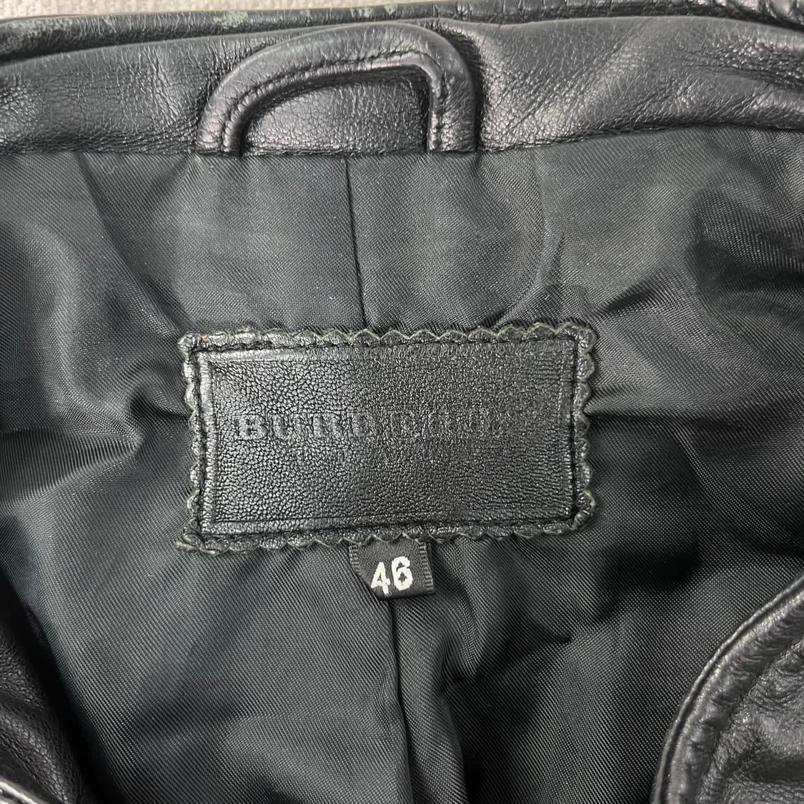 W 100 버버리 90s 램스킨 가죽 자켓 상품이미지2