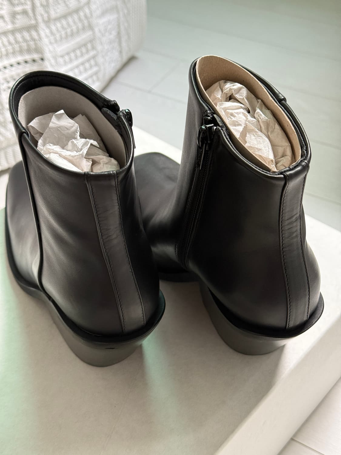 아르켓 레더 앵클 부츠 블랙 37  상품이미지2