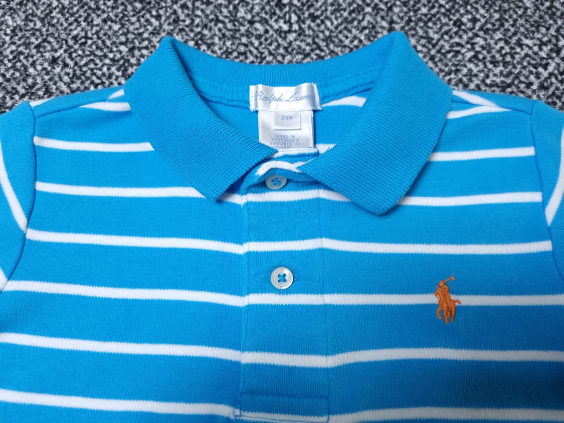 [무료배송][90]폴로 키즈 스트라이프 반팔티 카라티 상품이미지5