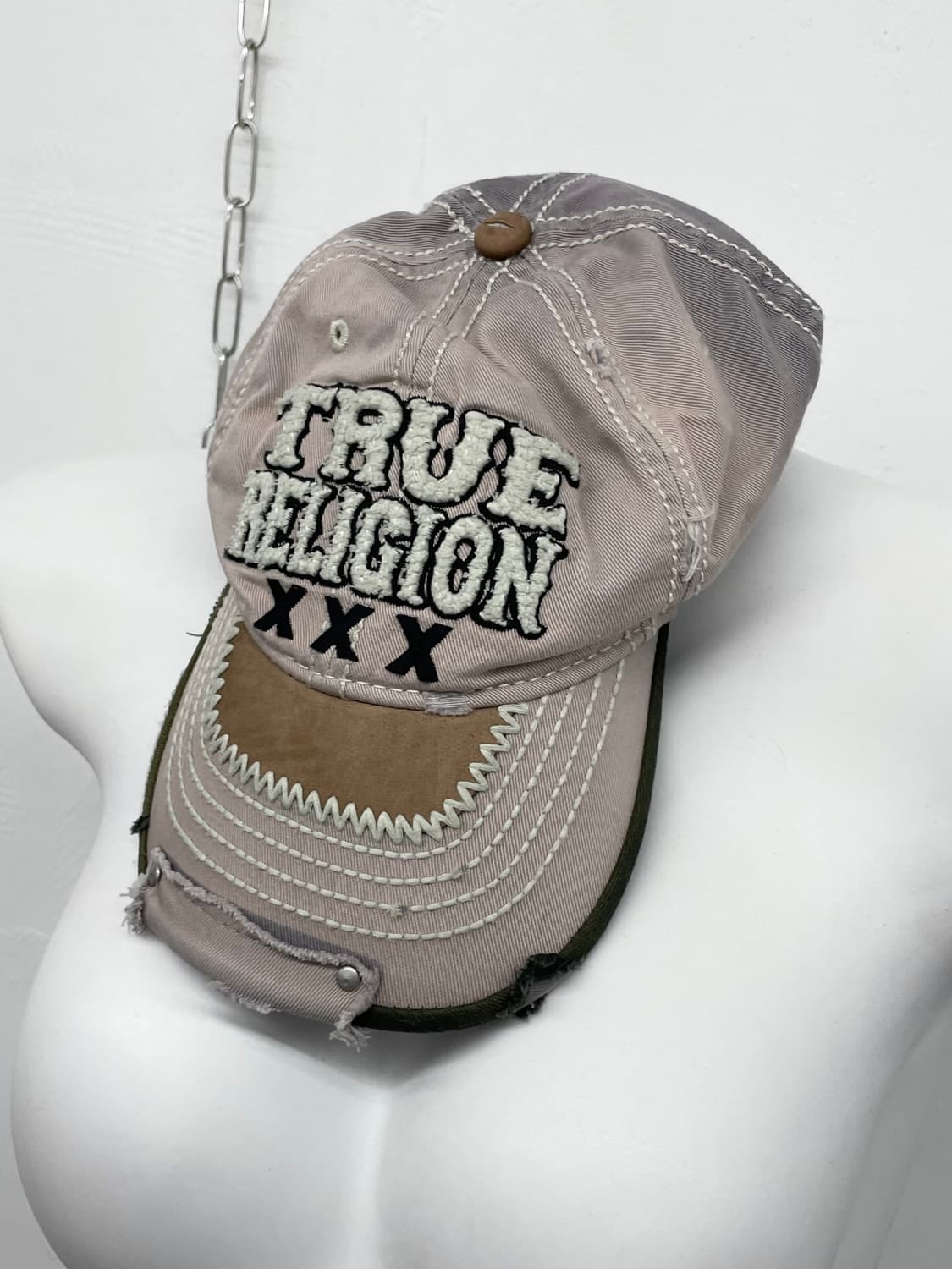 트루릴리전 워시드 스티치 로고 캡 상품이미지1