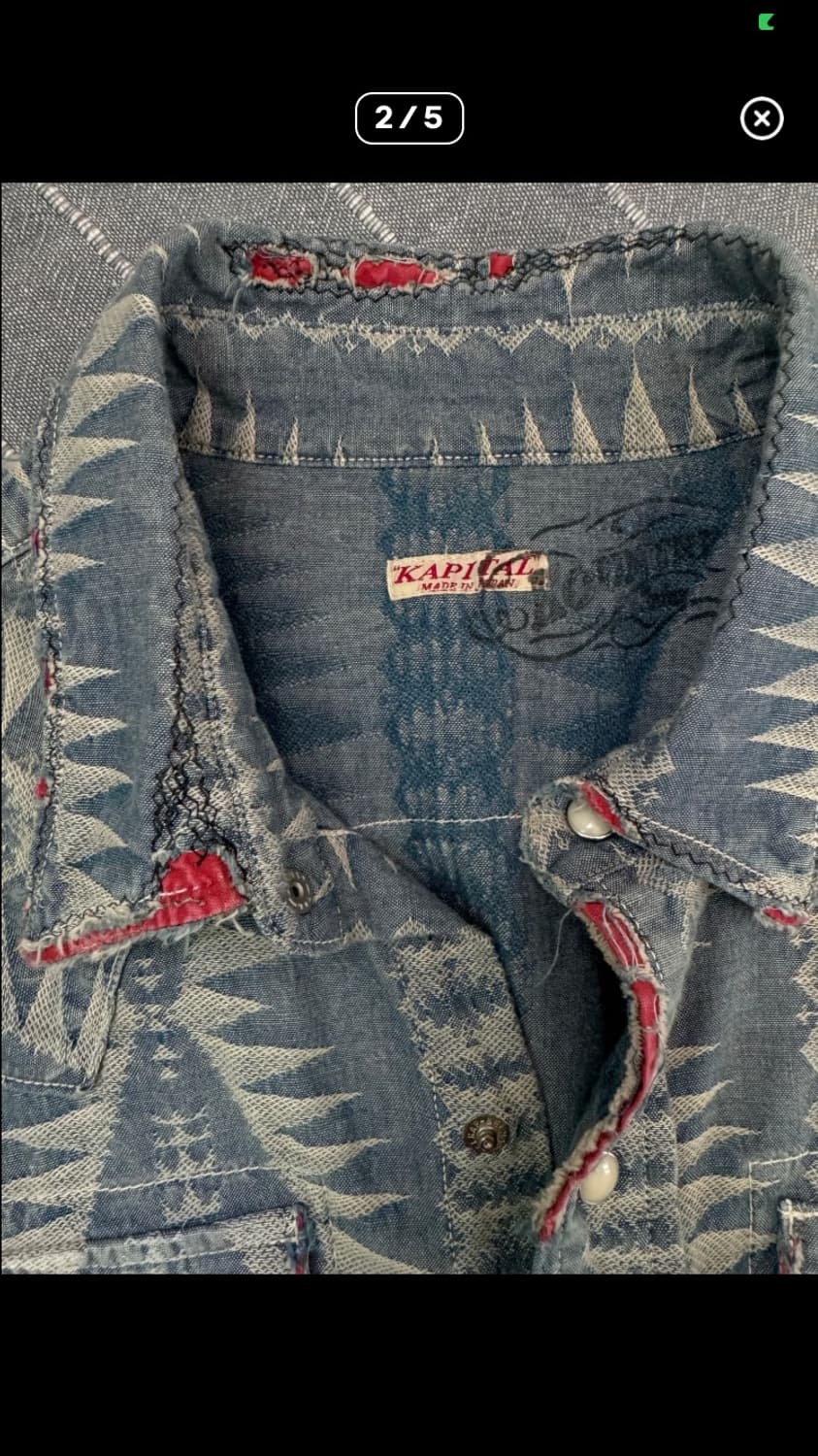 캐피탈 컨트리 웨스턴 데님 셔츠 상품이미지4