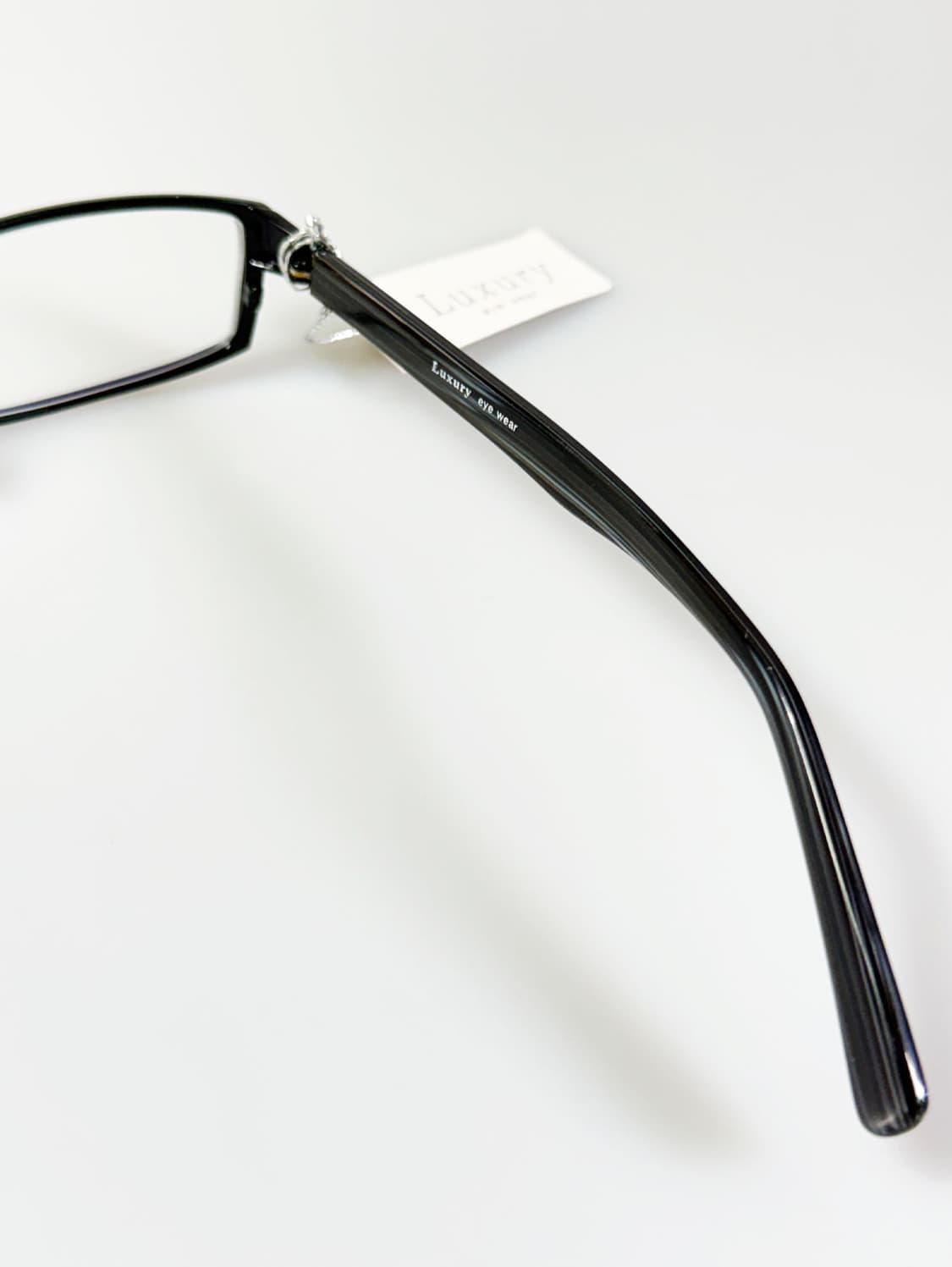 LUXURY OCCHIALI 슬림 스퀘어 블랙 메탈 빈티지 안경 상품이미지6