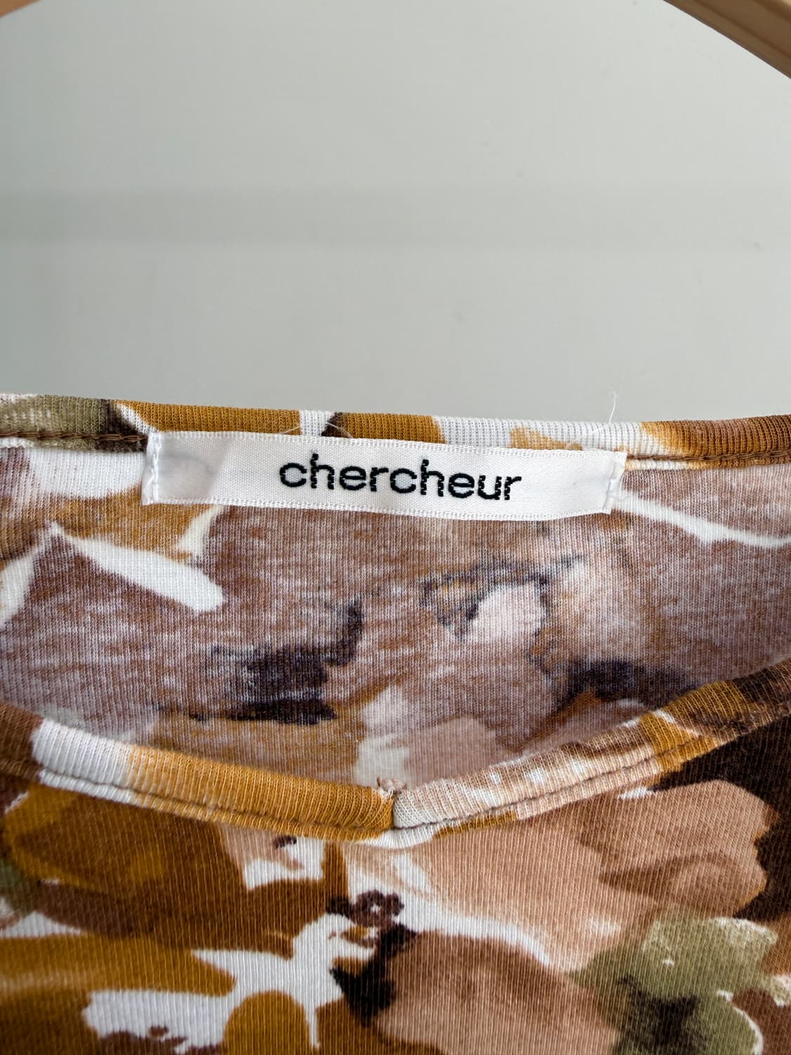 CHERCHEUR (Made in Japan) 플로랄 패턴 티셔츠  상품이미지4