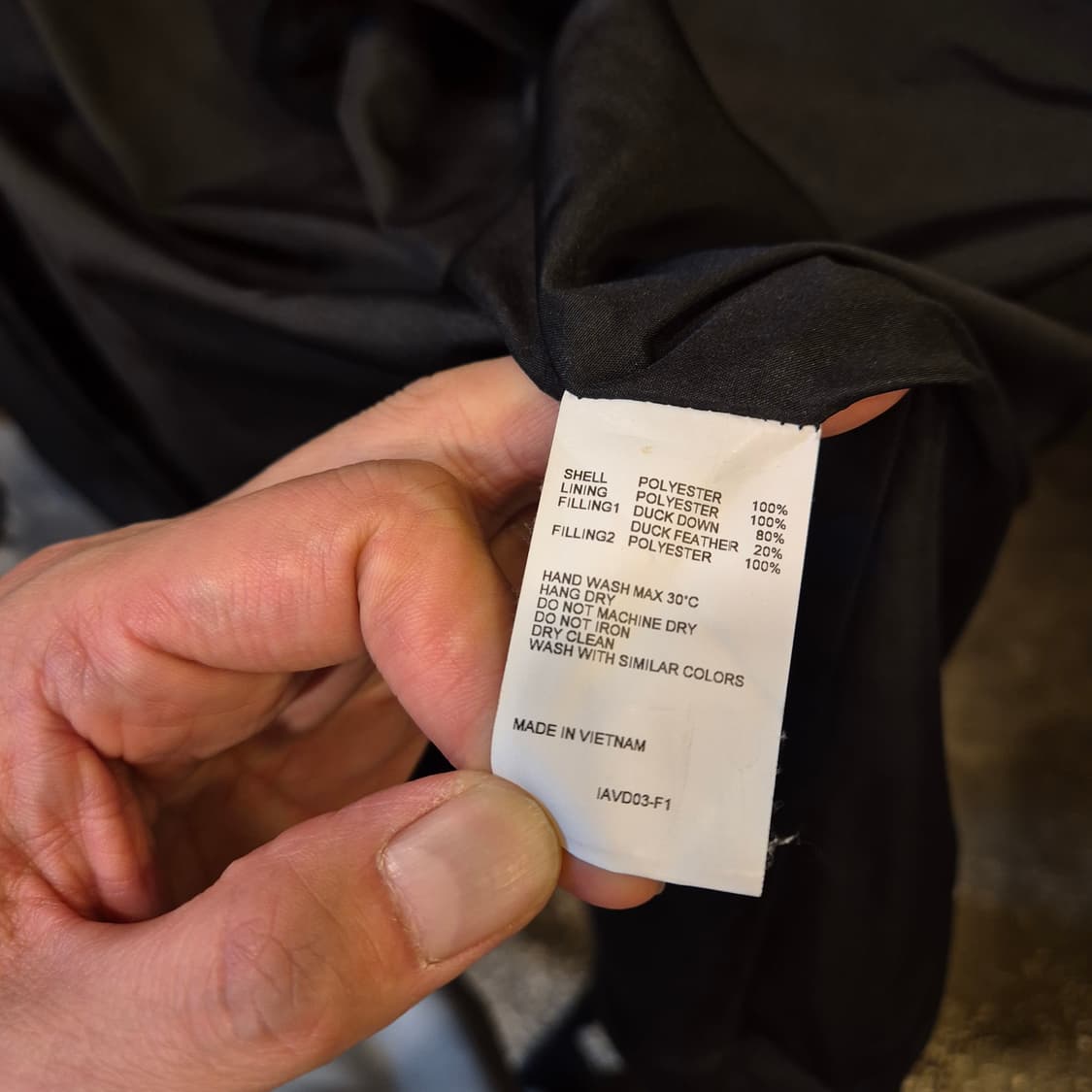 M 비바스튜디오 블랙 오리털 롱패딩  상품이미지5