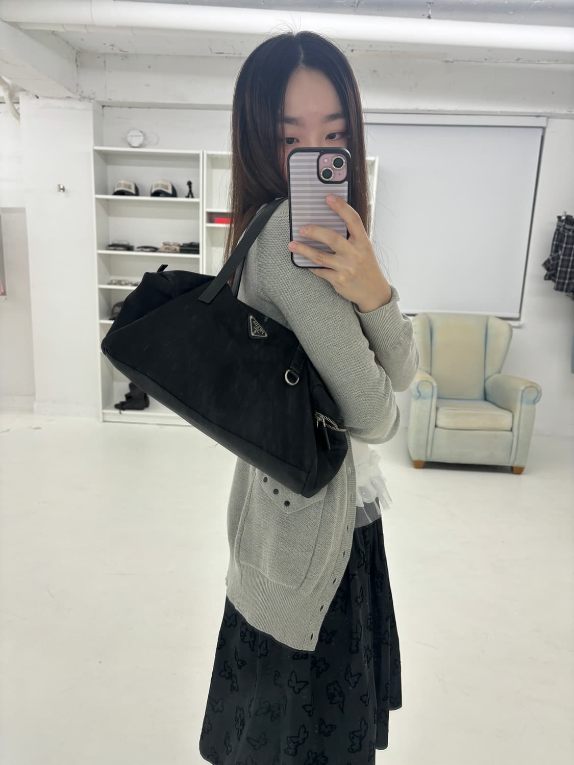prada nylon bowling  bag 상품이미지10
