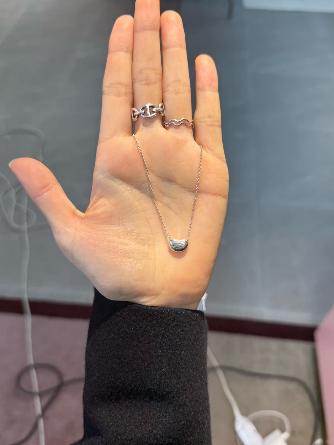 티파니 미니빈 목걸이 92.5실버 상품이미지4