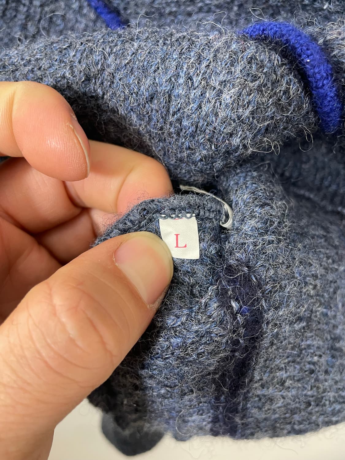 일본빈티지 울100% 니트 L - K42 상품이미지5