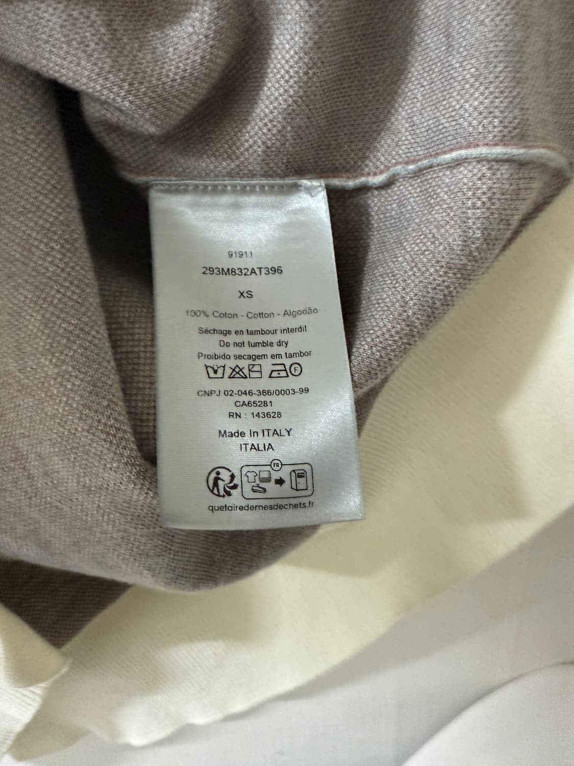 디올 오블리크 폴로 셔츠 코튼 자카드 카라티 293M832AT396_C0 상품이미지4