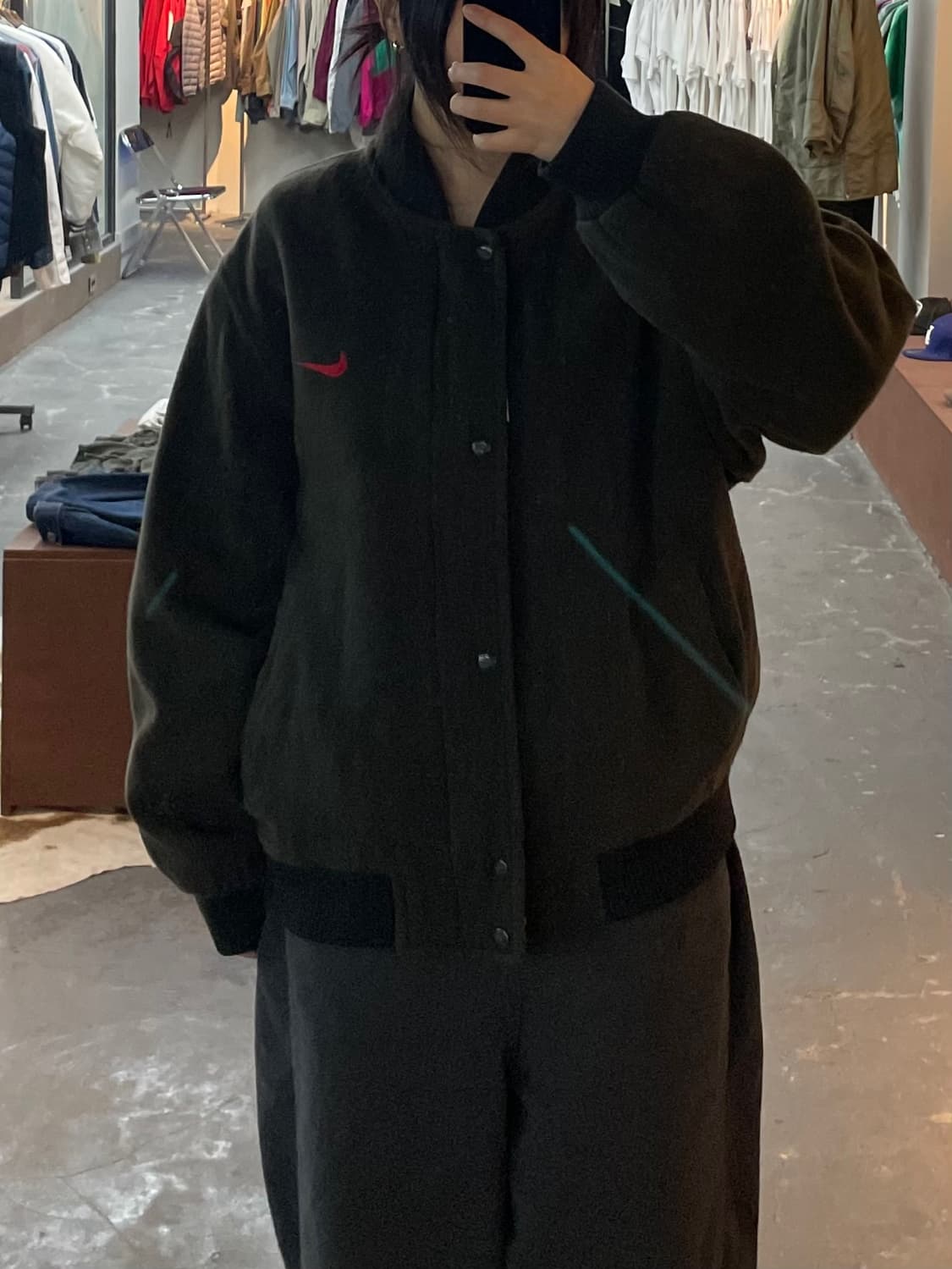 나이키 90s 테니스 로고 모직 바시티 자켓 H2144 상품이미지1