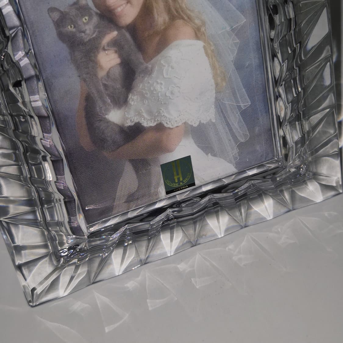 90s 호야 오스트리아 리드 크리스탈 물결 액자 상품이미지9