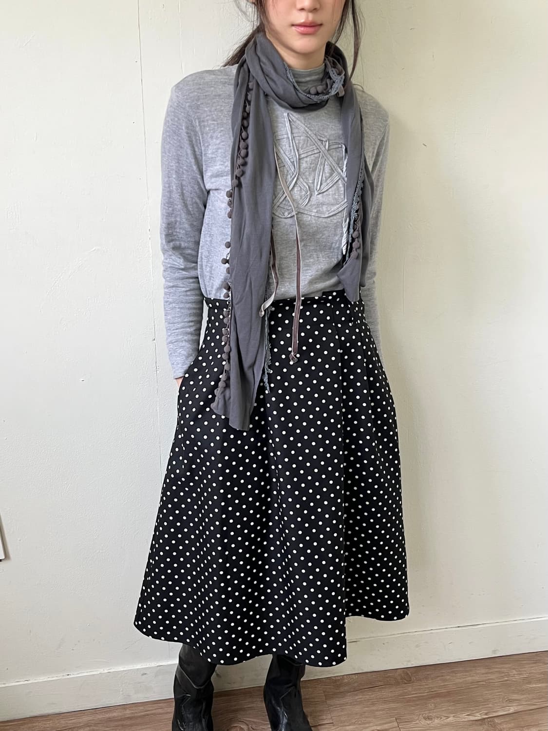 Japan vtg 아트 스타 터틀넥 상품이미지5