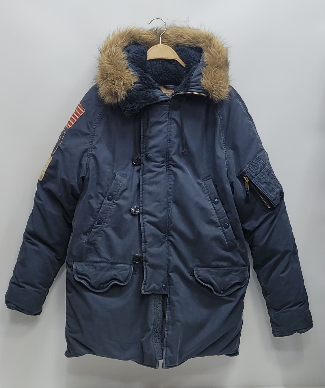 POLO 폴로 진스 성조기 워싱 데님 다운 파카 N-3B / 남 M
 상품이미지1