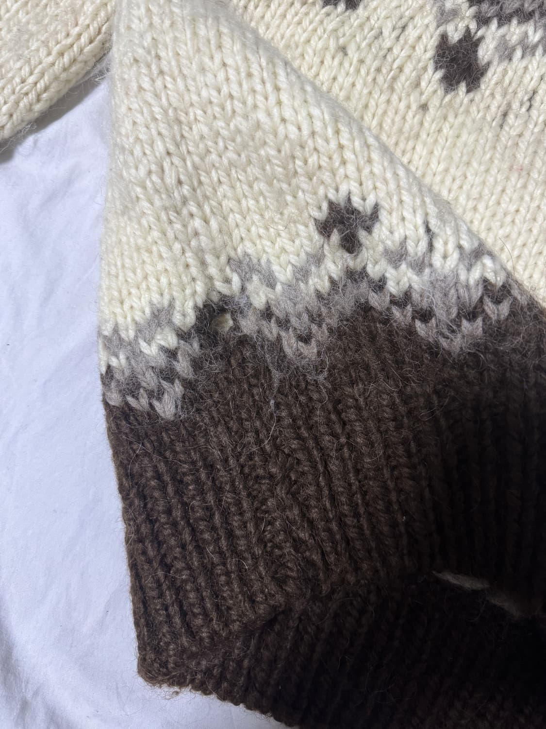 빈티지 노르딕 헤비울 니트 상품이미지4