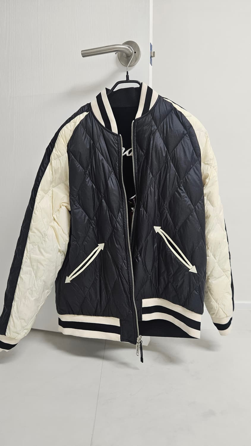 타이온 리버시블 스카잔 패딩자켓 L 상품이미지5