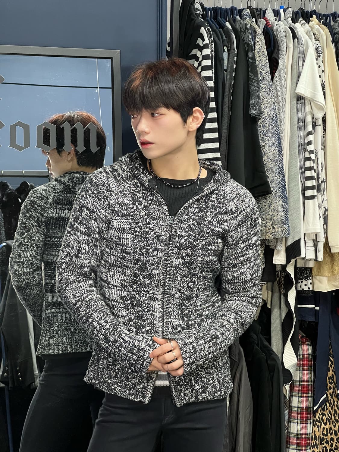 JPN Vintage Knit Hoodie 상품이미지7