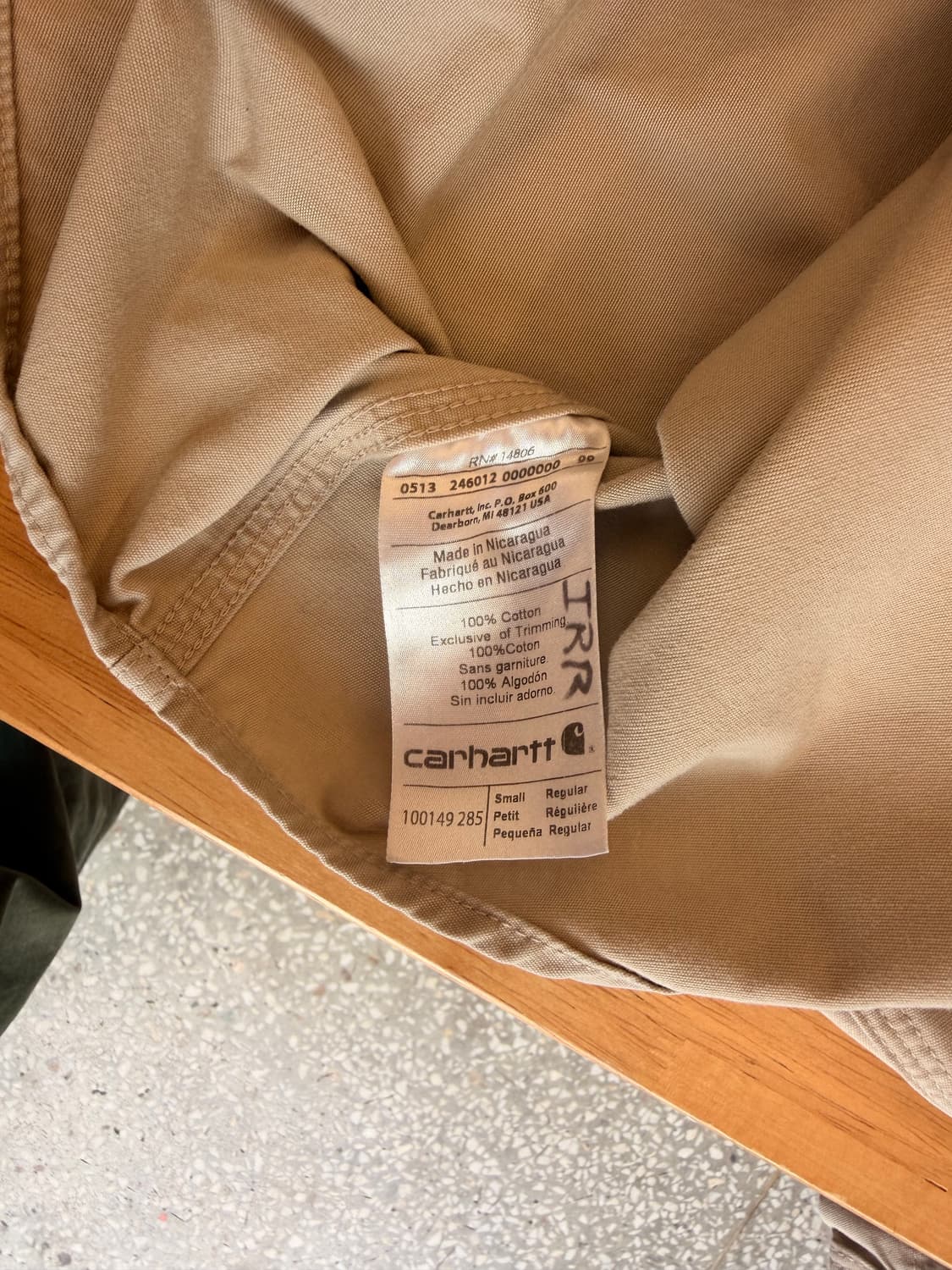 칼하트 오리지널 핏 워크 셔츠 상품이미지4