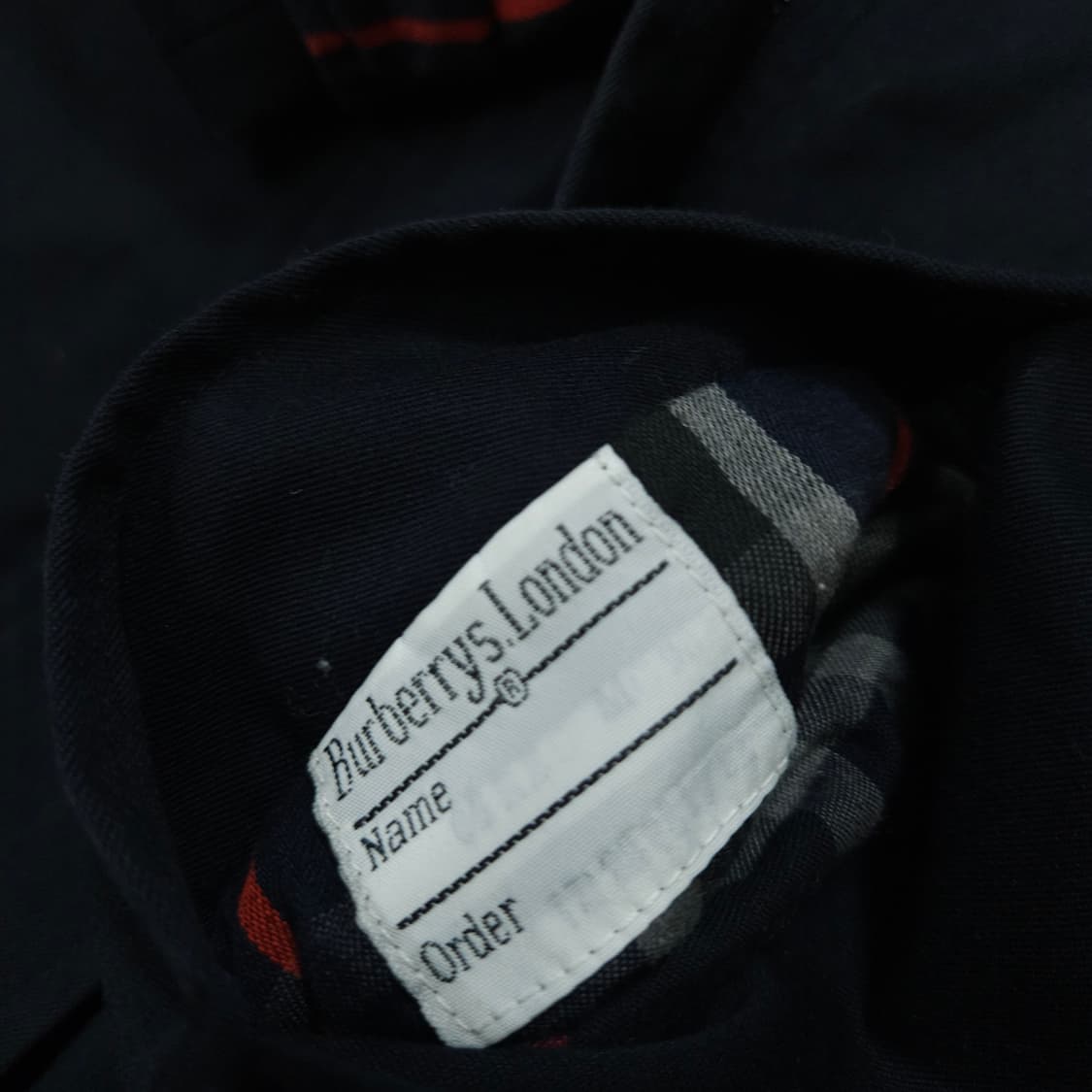 90s 버버리 후드 트렌치 코트 네이비 상품이미지7