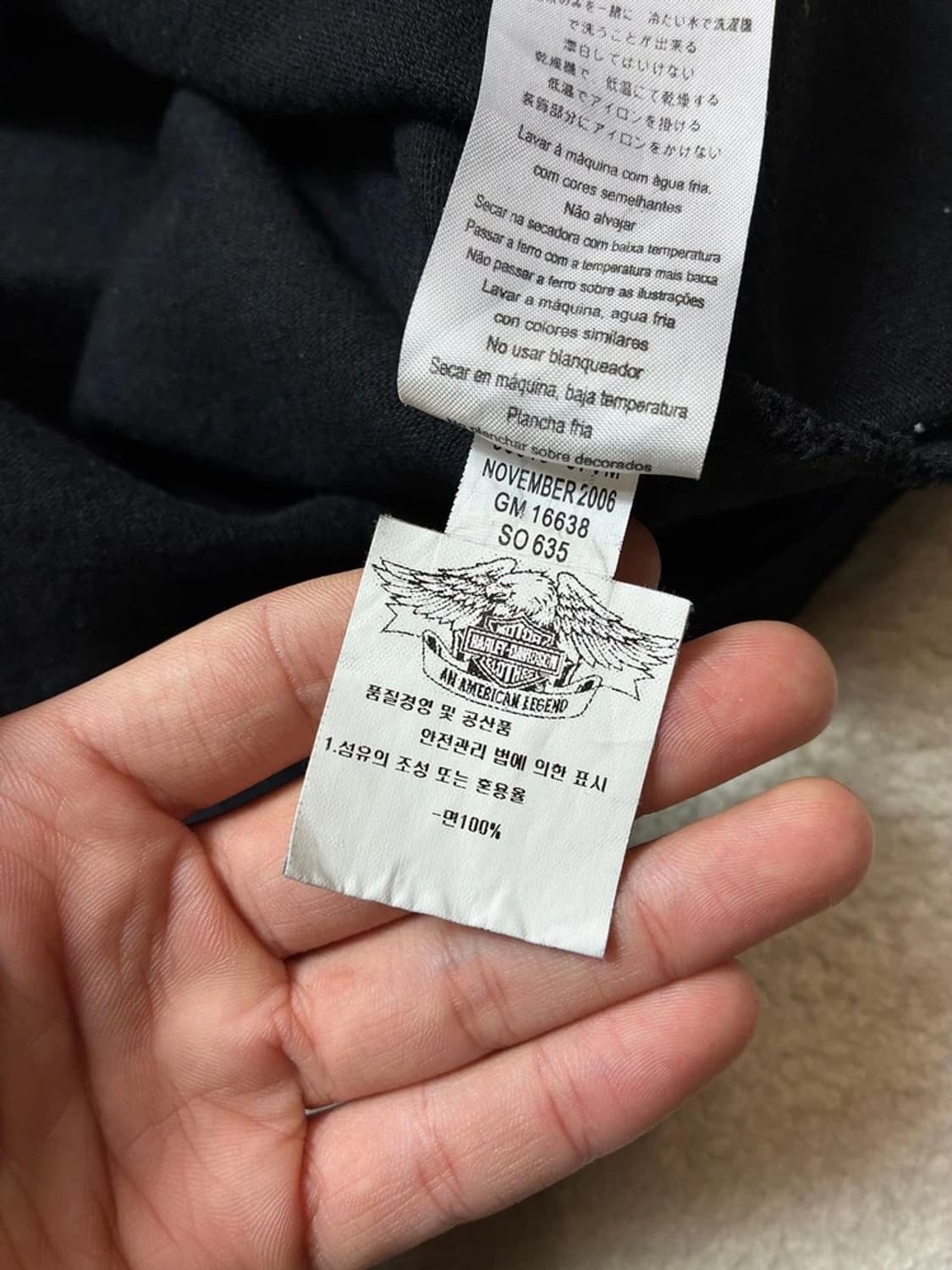 할리데이비슨 00's 스컬 스펠아웃 롱 슬리브 PN6383 상품이미지10