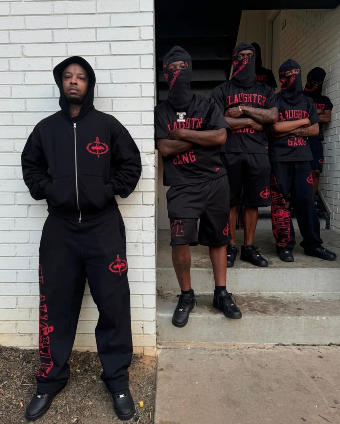 Corteiz x SlaughterGang 21 Savage hoodie 상품이미지2