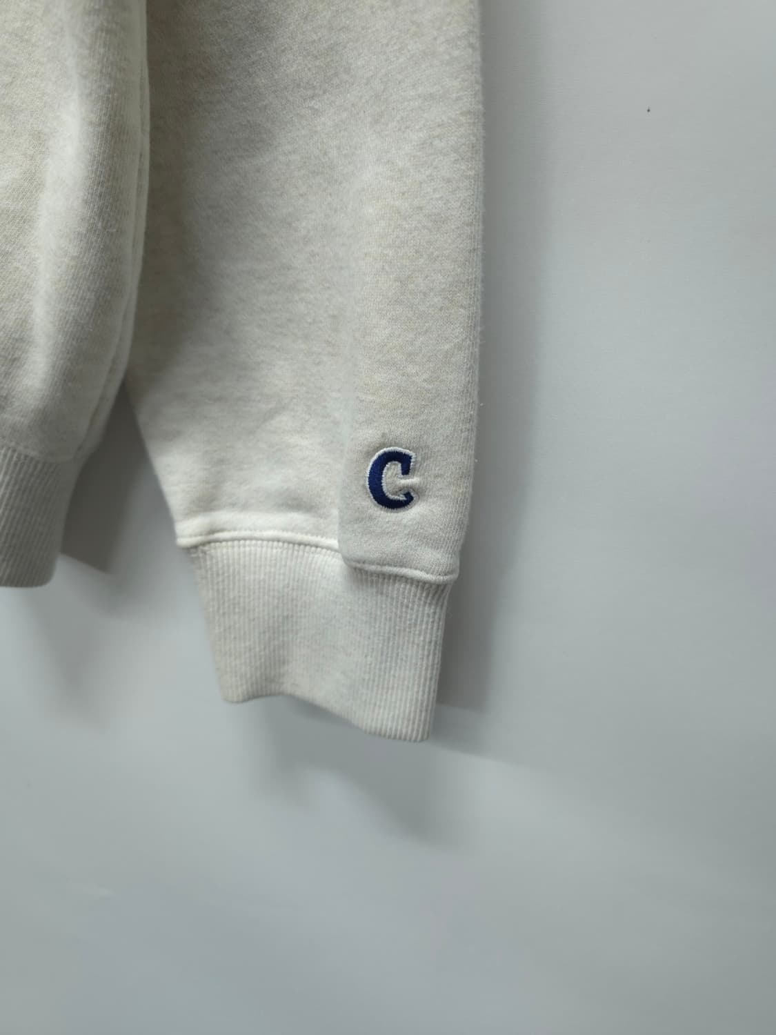 커버낫 그린자수 로고 맨투맨 오트밀 (105~110) 상품이미지7