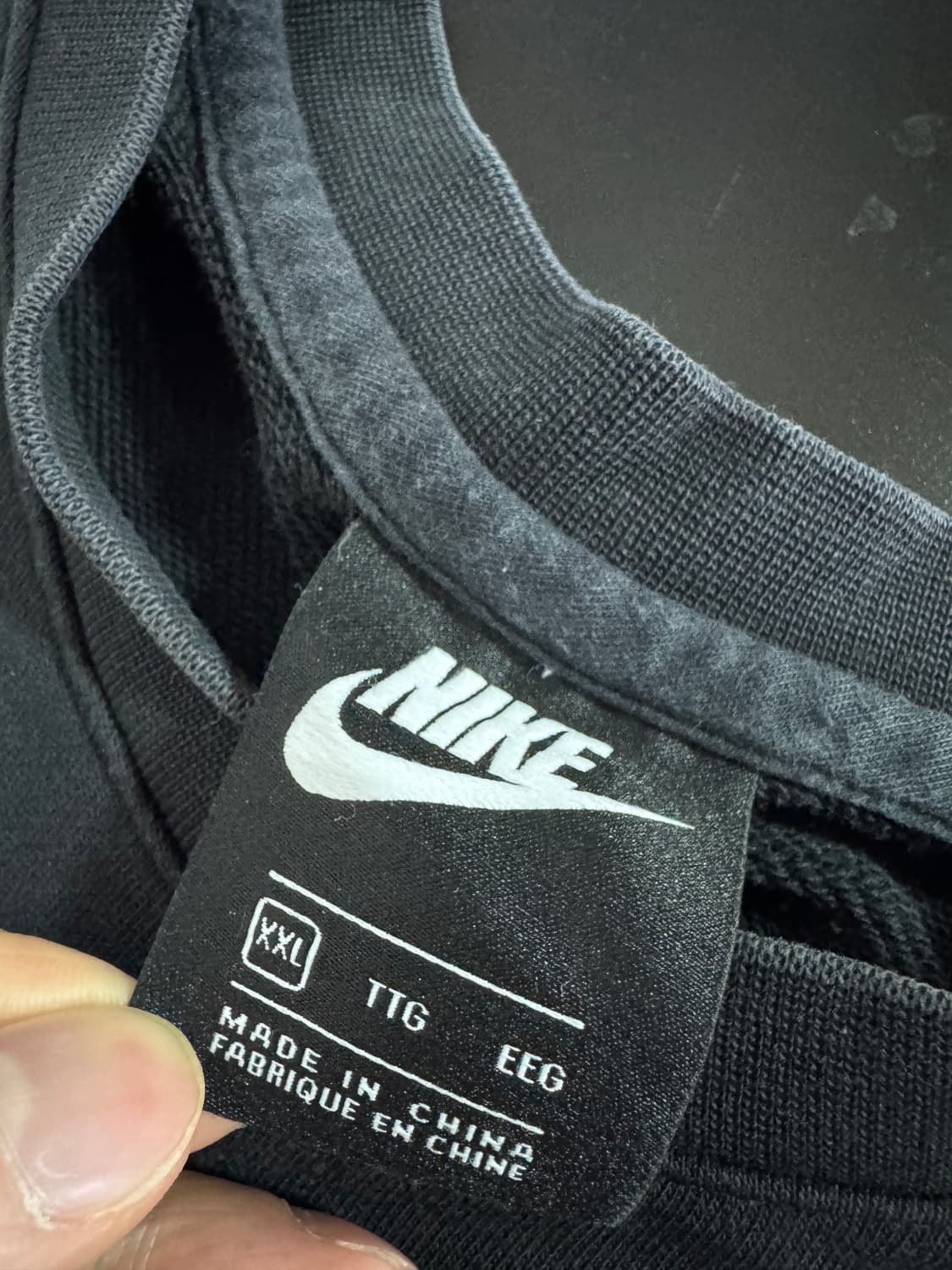 나이키 기본 트레이닝 스웻 맨투맨 2XL 블랙 상품이미지3