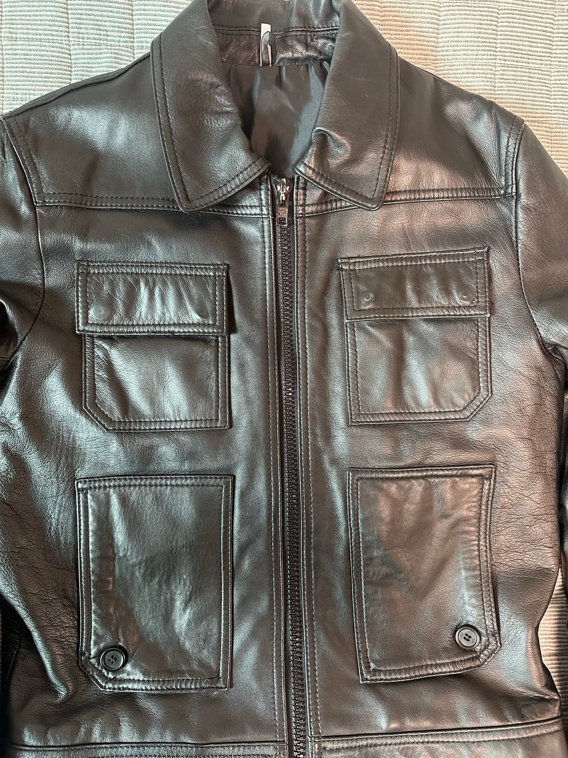 램스킨 양가죽 레더 자켓 상품이미지4