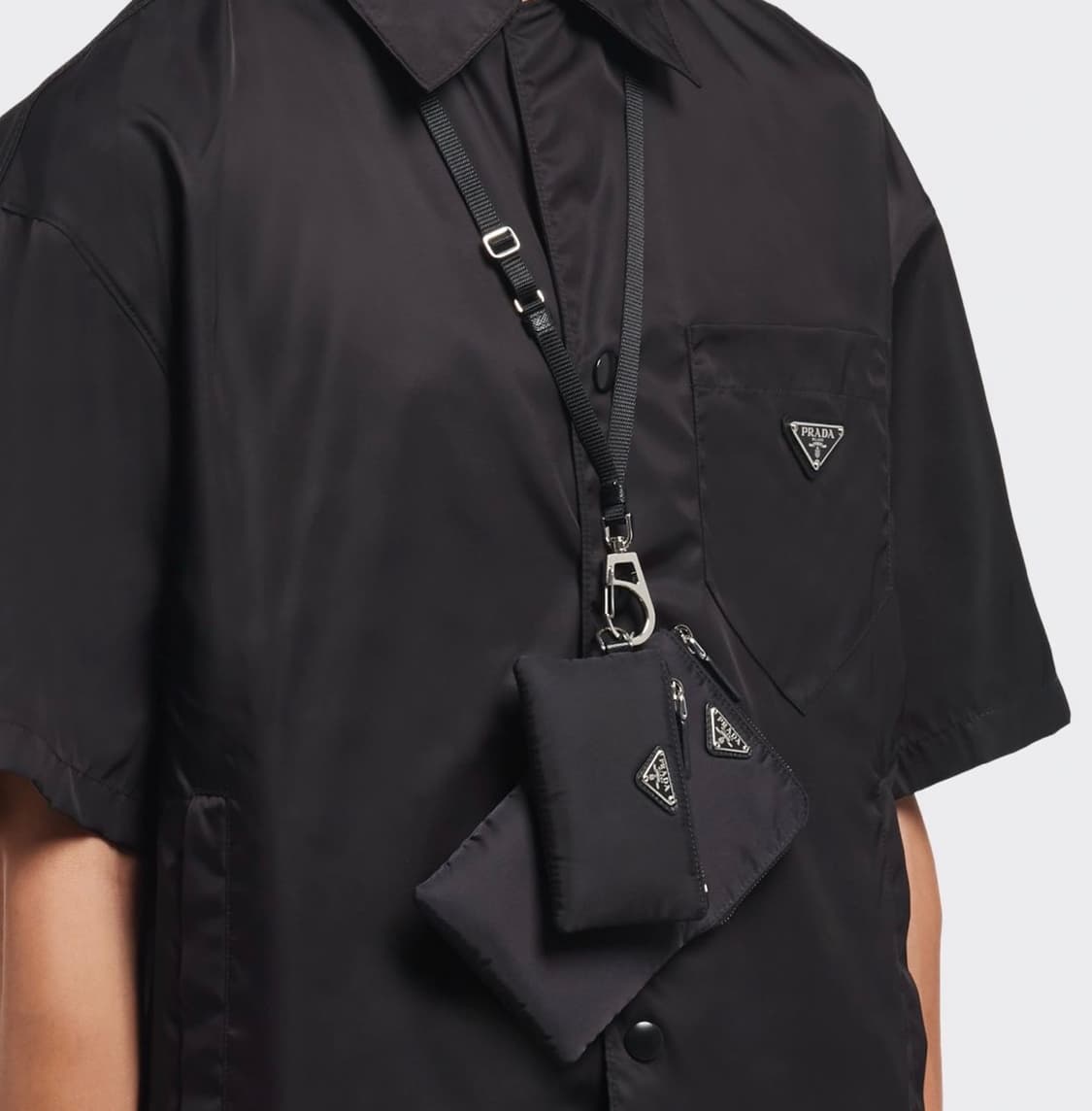 프라다 리나일론 파우치백 미니백 블랙 상품이미지2