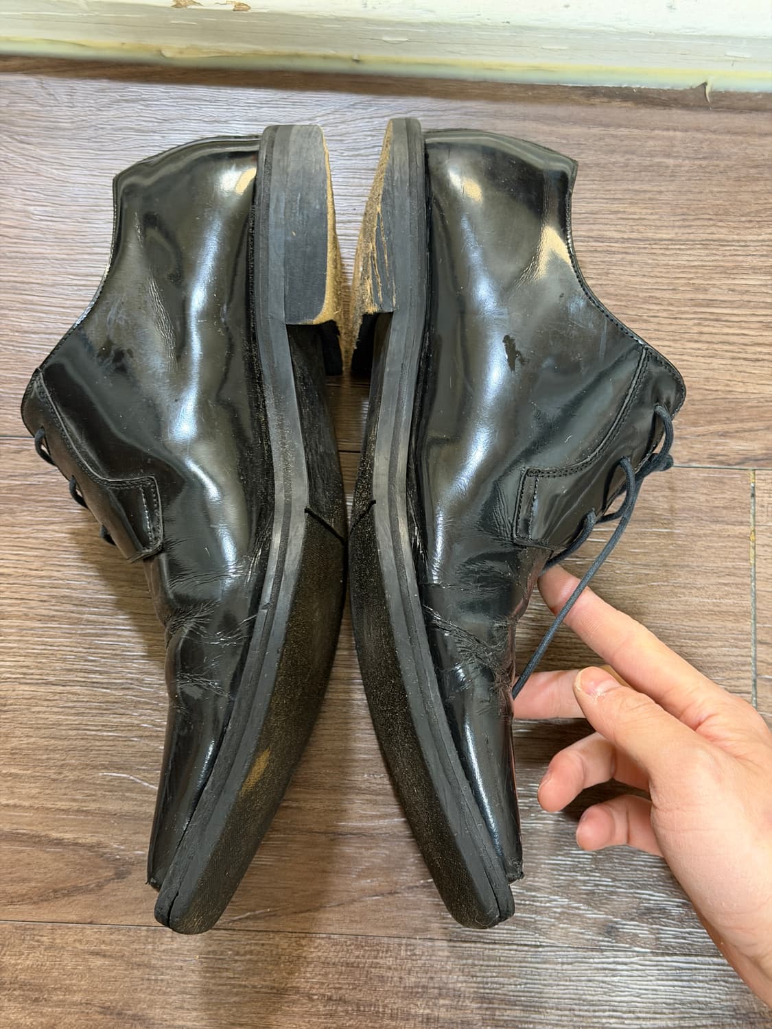 후망 스퀘어토 레더 부츠 260mm  상품이미지2