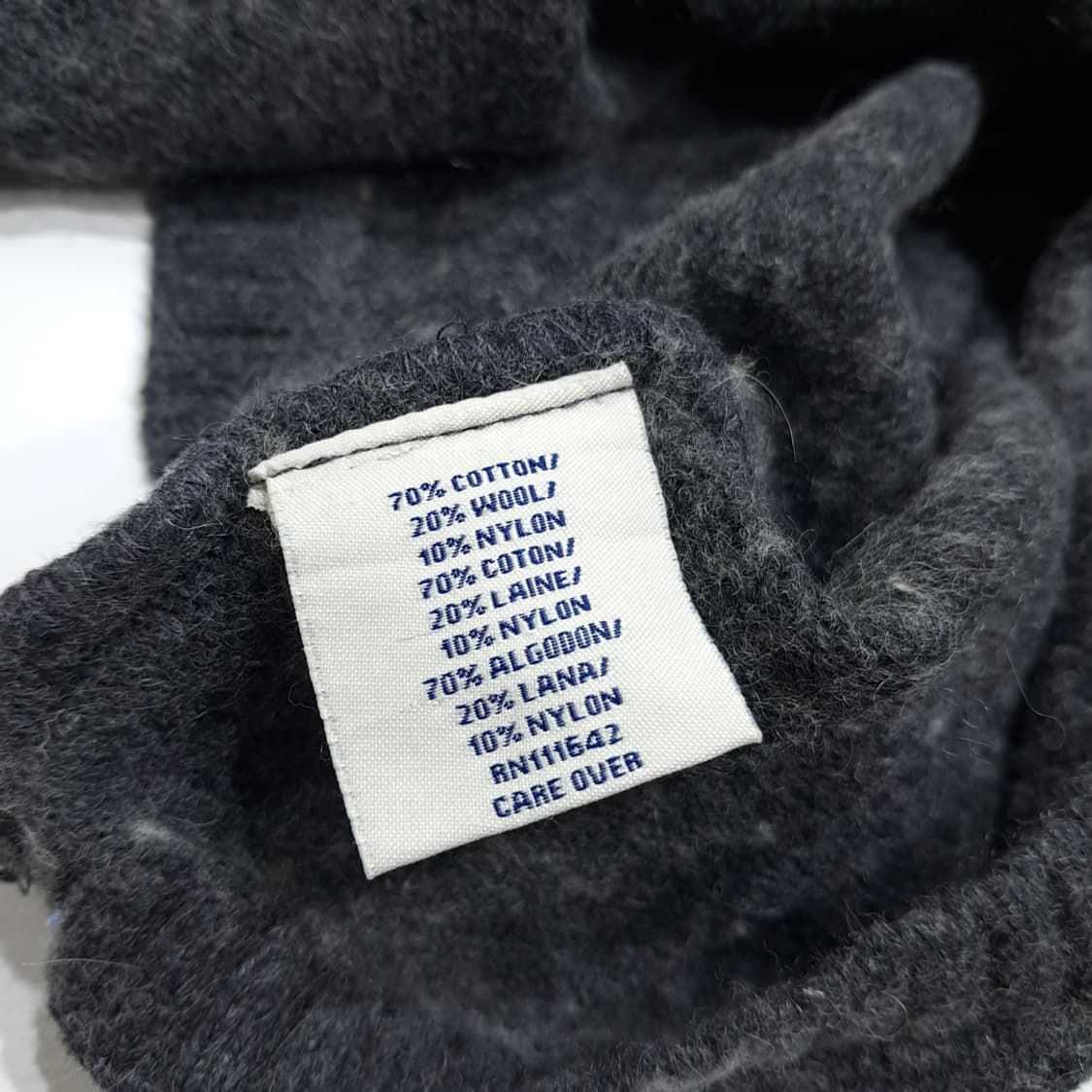 CL142 4XL 쿠지 코튼/울/나일론 혼방 V넥 버튼 가디건 상품이미지8