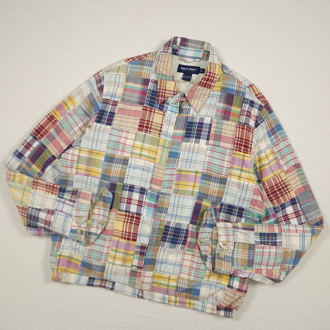 L(100) 폴로 랄프로렌 마드라스체크패치 헤링턴 자켓 상품이미지1