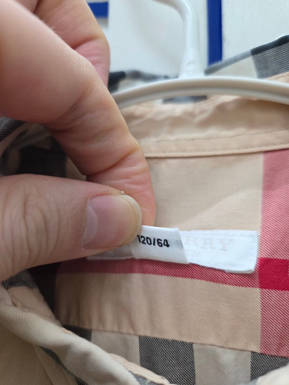 버버리 키즈 노바체크 셔츠 8Y 상품이미지4