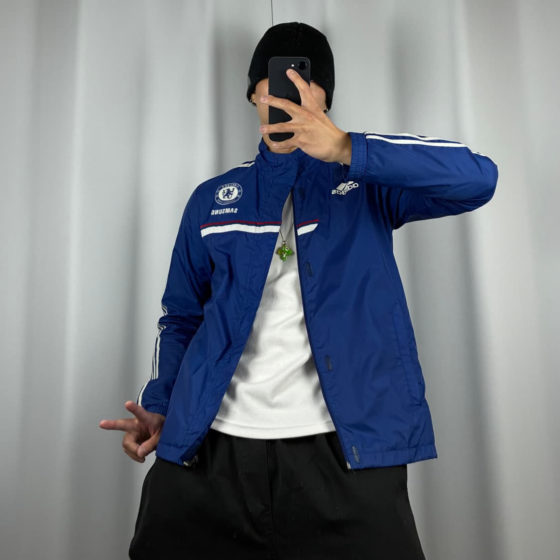 <아디다스 x 첼시 삼성 백 로고 바람막이> No.1460 상품이미지2