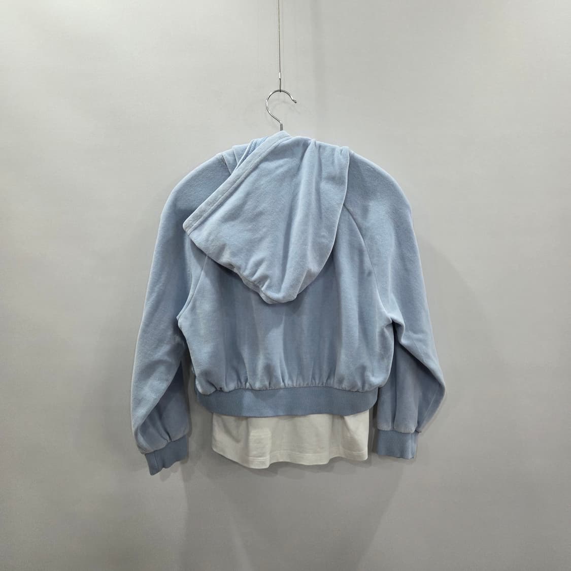 뉴발란스 여아 벨벳 레이어드 후드티 150/11/12  상품이미지7