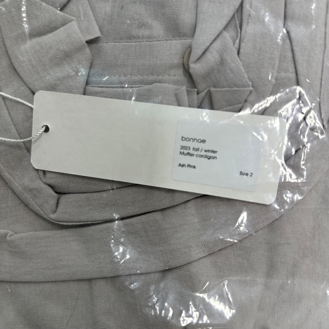 (새상품) bonnae 본네 muffler cardigan 상품이미지3