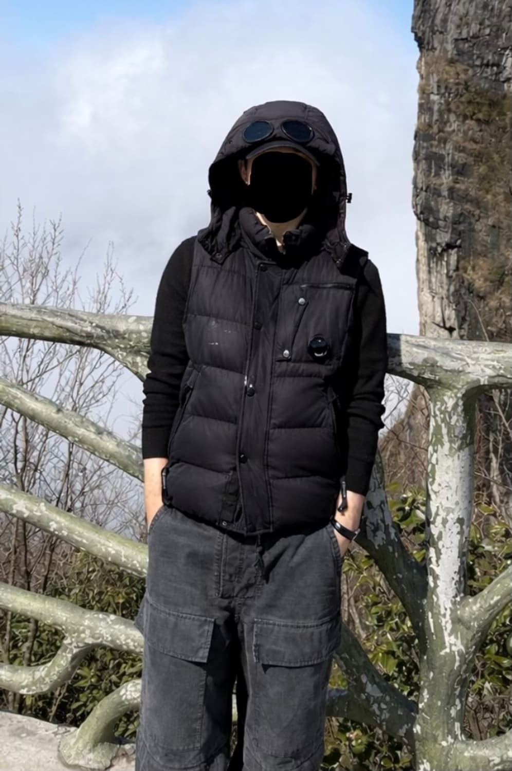 정품 cp컴퍼니 고글 후드 베스트 상품이미지2