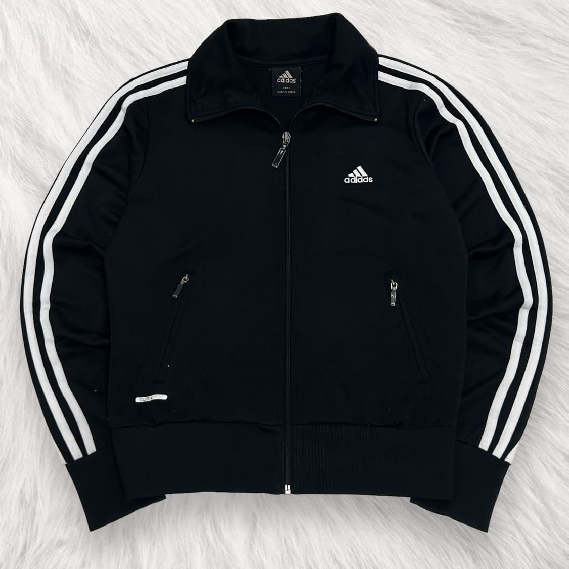 아디다스 자수로고 블랙 삼선 져지 상품이미지5