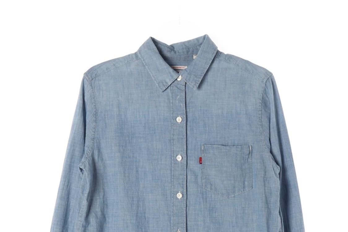 리바이스 연청 데님 셔츠 XS 상품이미지3