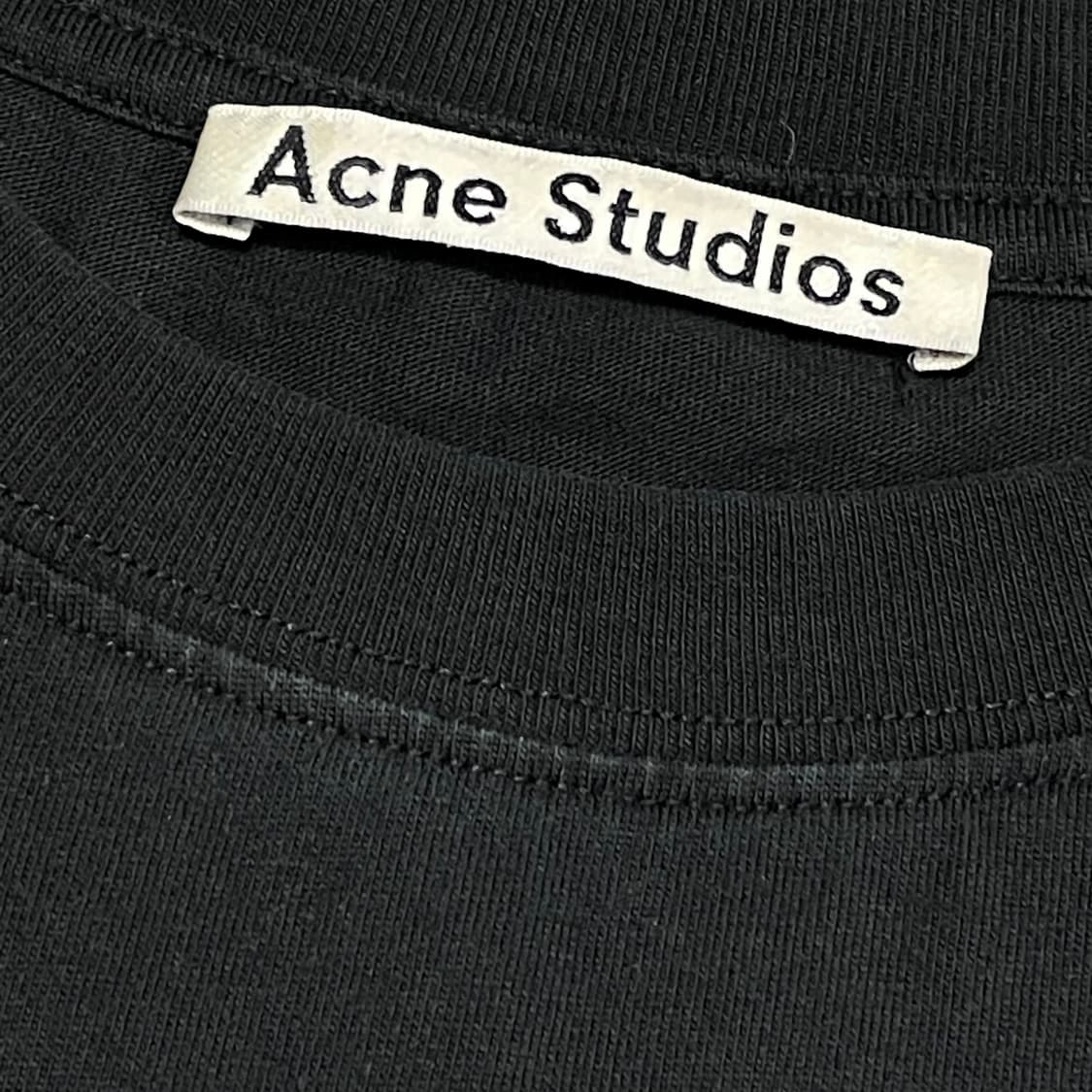[M] 아크네 스튜디오 블랙 반팔 티셔츠 상품이미지2