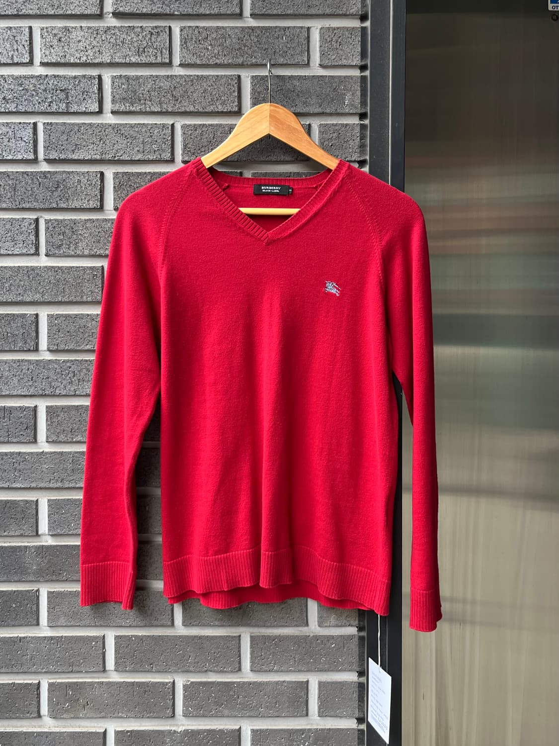 BURBERRY 버버리 블루 로고 롱슬리브 레드 상품이미지1
