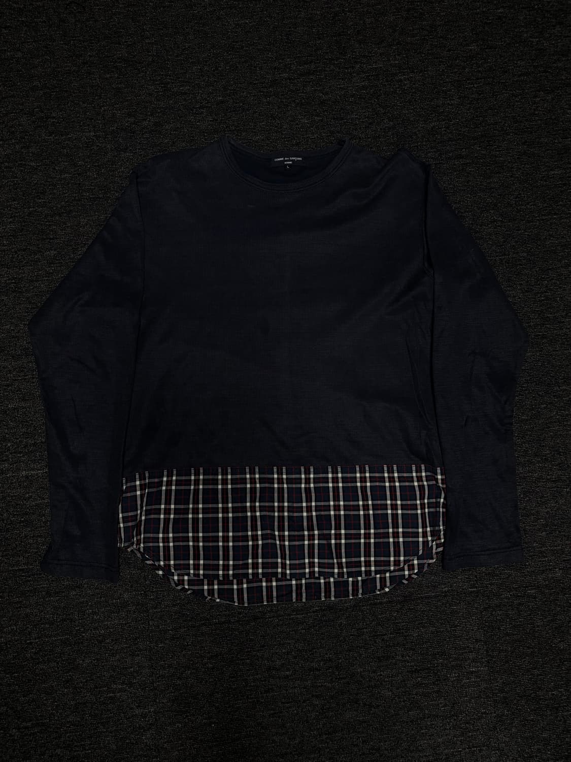 꼼데가르송 옴므 네이비 긴팔티셔츠 L 상품이미지1