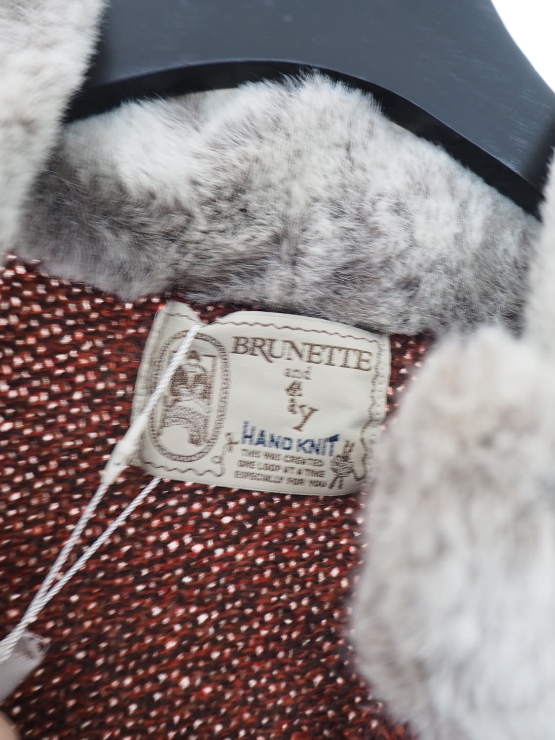 BRUNETTE fur trimming knit zip up  상품이미지6