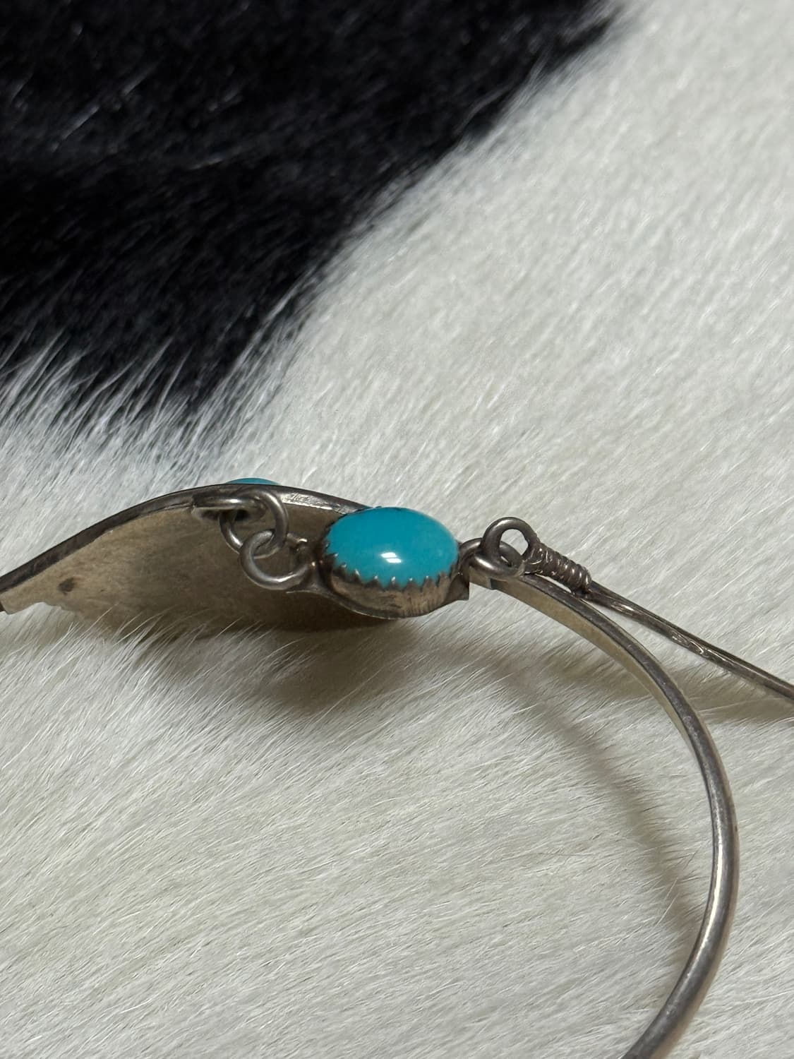 터키석 925실버 페더 팔찌 상품이미지2