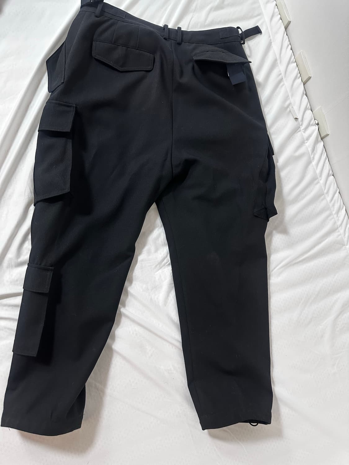 준지 블랙 울 카고팬츠 44,48 상품이미지2