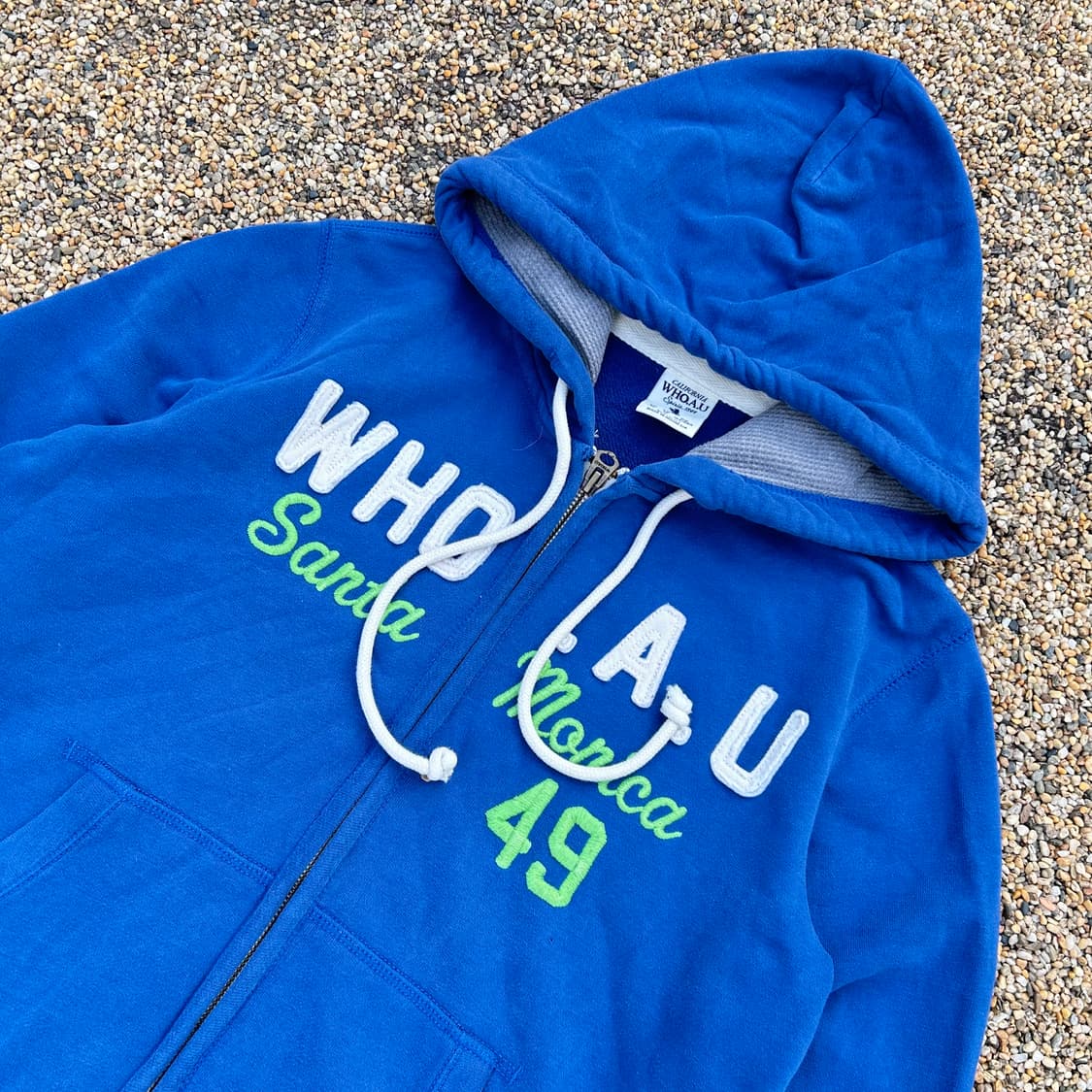 후아유 블루 y2k 후드집업 상품이미지2