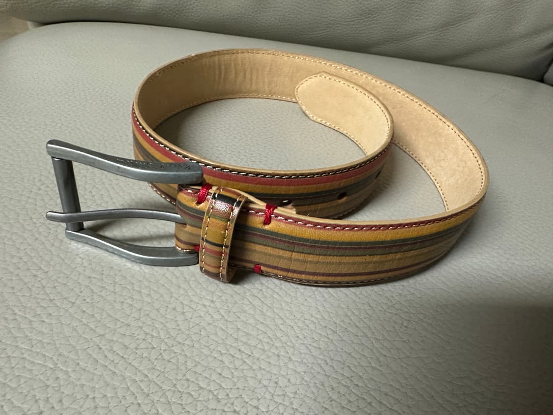 폴스미스 키즈 가죽 스트라이프 벨트(날씬 여성) 상품이미지4