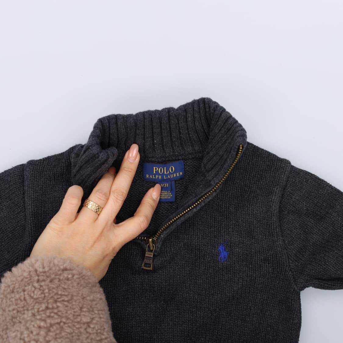 [3] 폴로 랄프로렌 키즈 반집업 니트 스웨터 0108J 상품이미지4